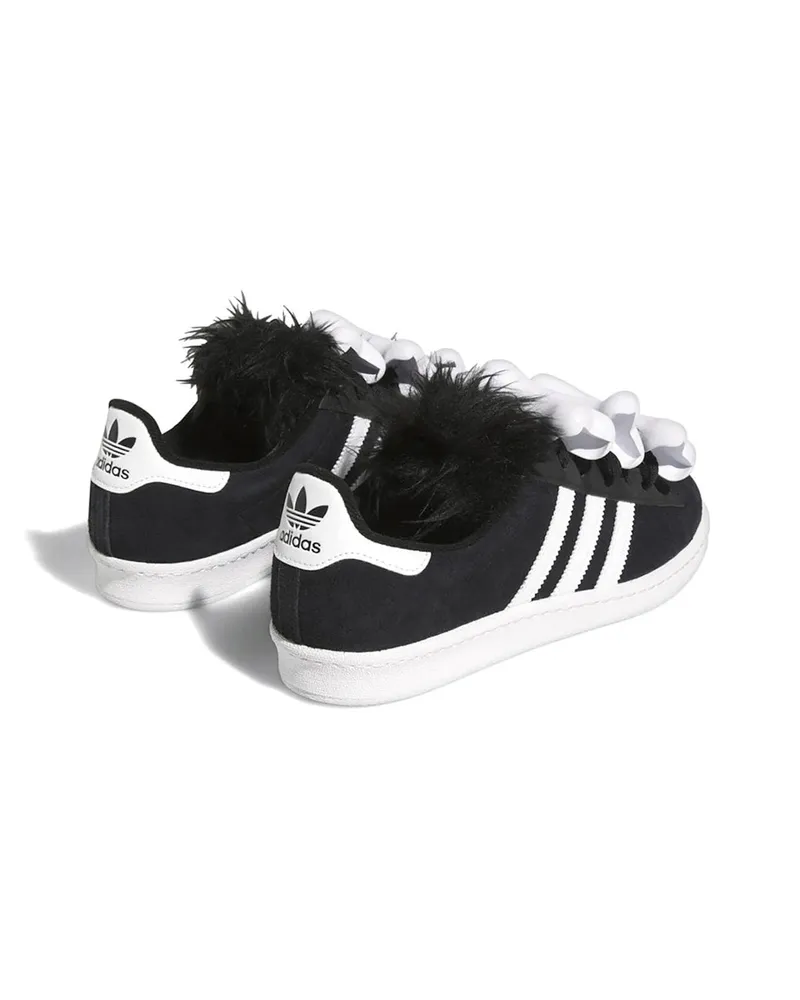 adidas Men's Campus 80 X Jeremy Scott Bones Sneakers Black Shoes Black