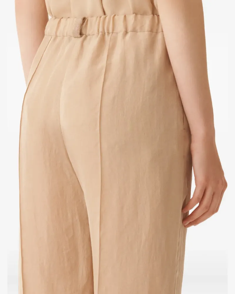 Fabiana Filippi Women's Elasticated Trousers Ss26 W Beige