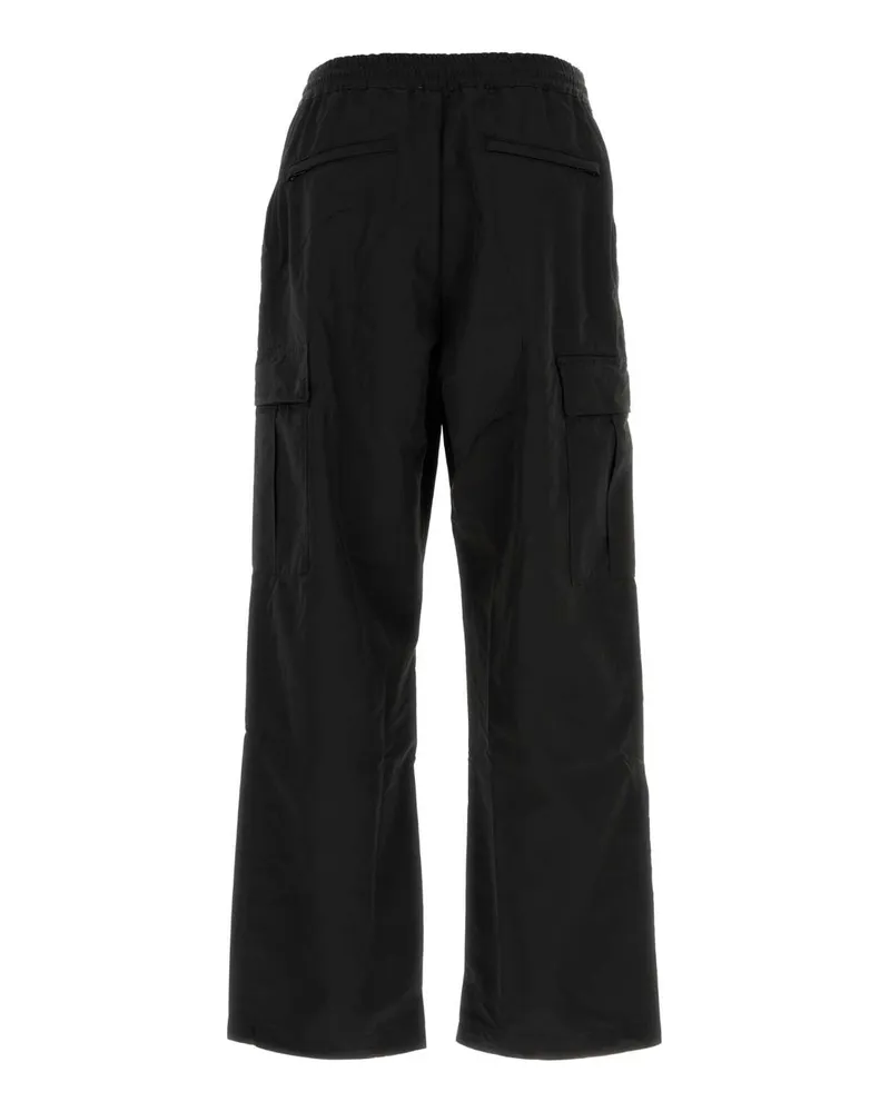 Kenzo Men's Black Nylon Blend Cargo Pant Exterior: Polyester Pantaloni Black