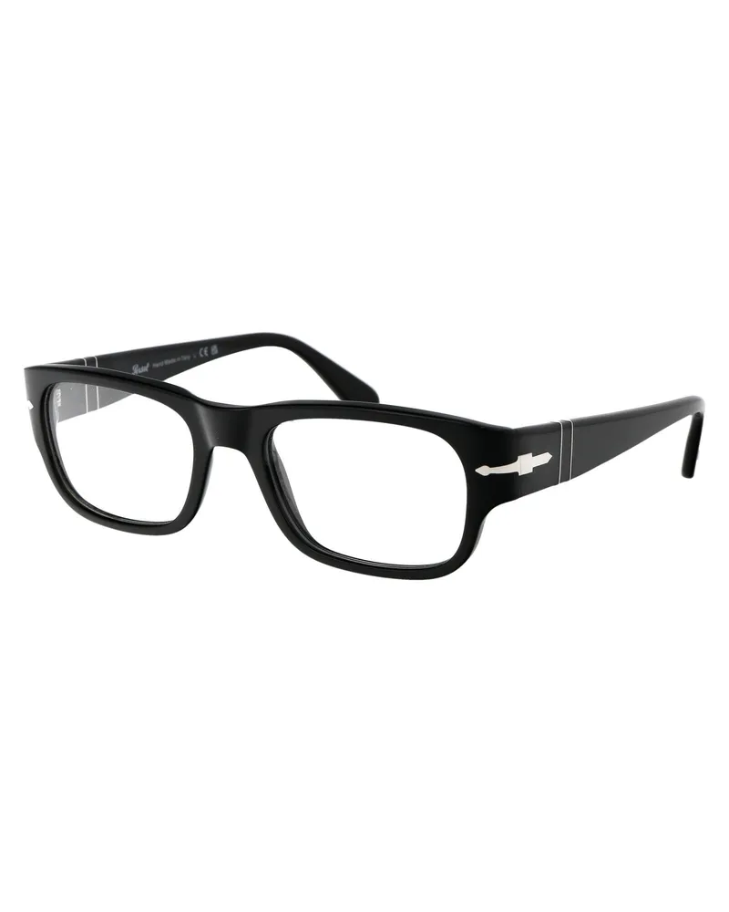 Persol Men's Optical Sunglasses Black Acetate Glasses & Frames Black
