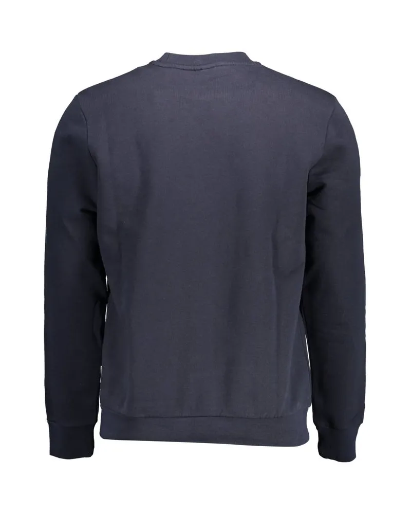Napapijri Logo-Print Cotton Sweatshirt — Navy Navy