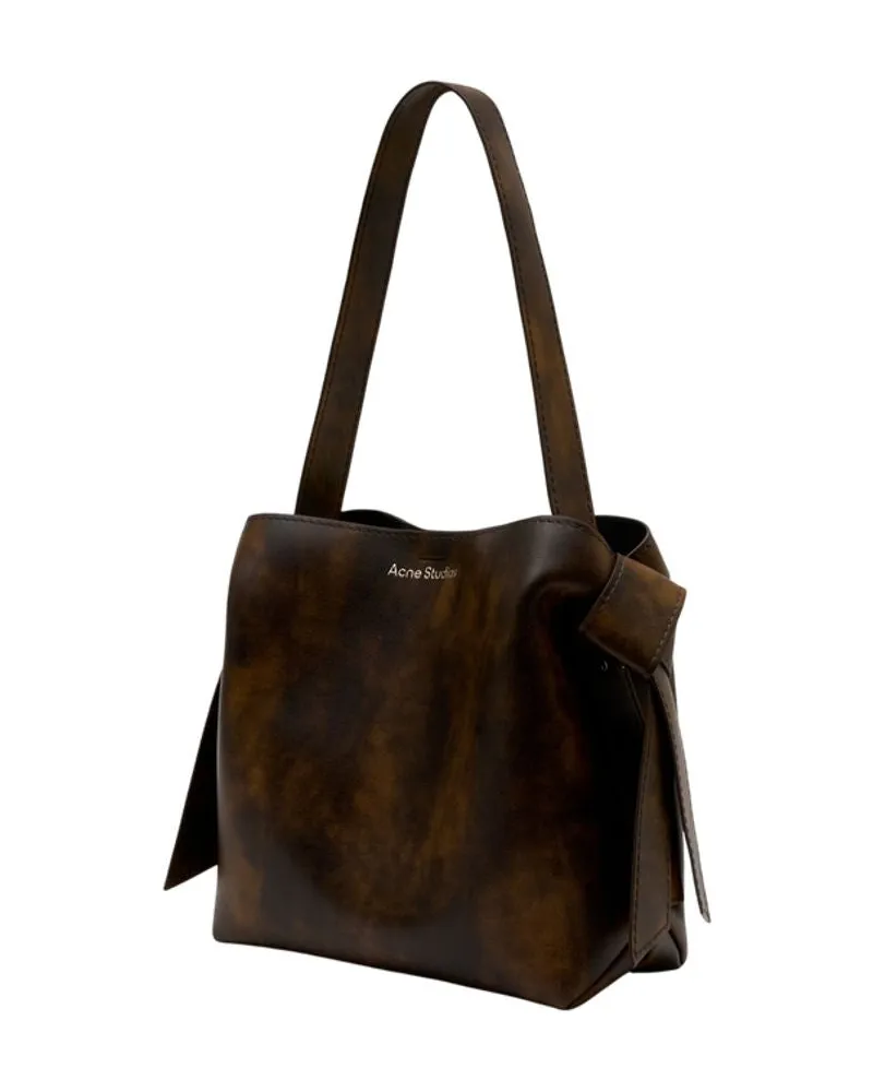 Acne Studios Women's Fn Wn Bags000505 Shopper Bag -  Leather Yellow Calfskin Totes-Shopping-Bags Brown