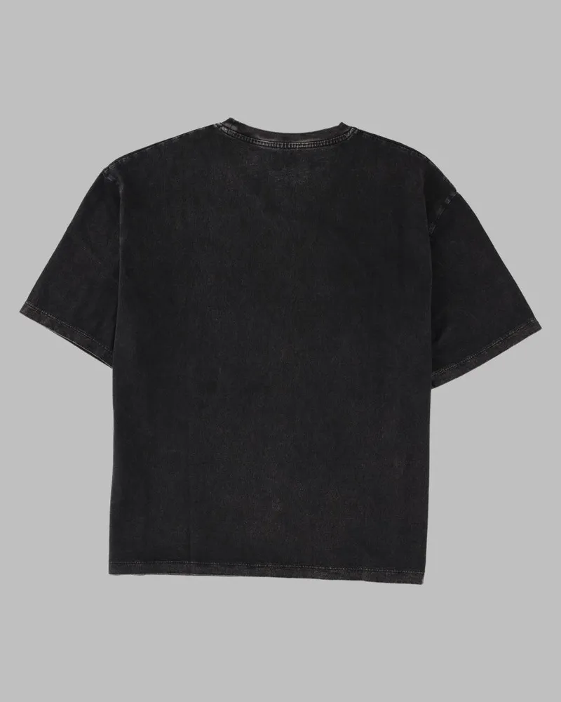 Amish Poodle Logo Print T-Shirt — Black Black