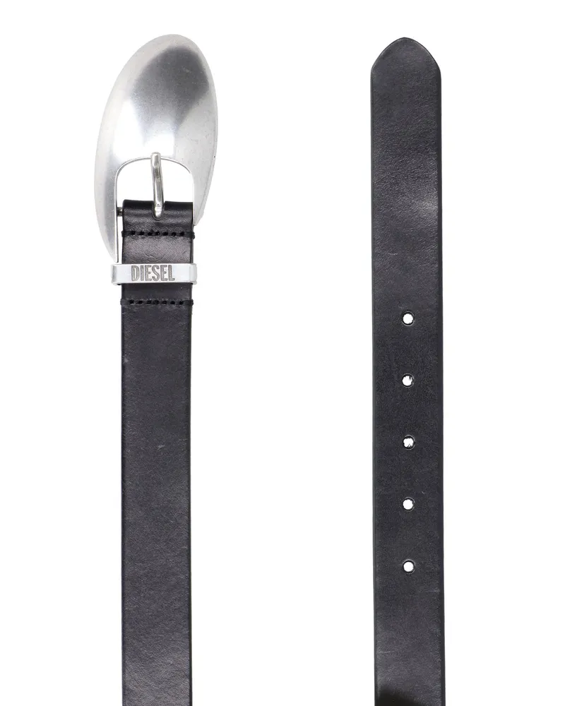 Diesel Men's Belts Black Leather Black