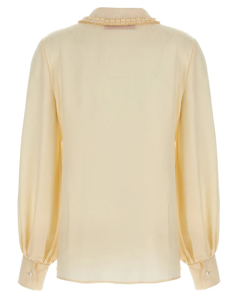 Valentino Garavani Women's Beige Silk Blouse Beige