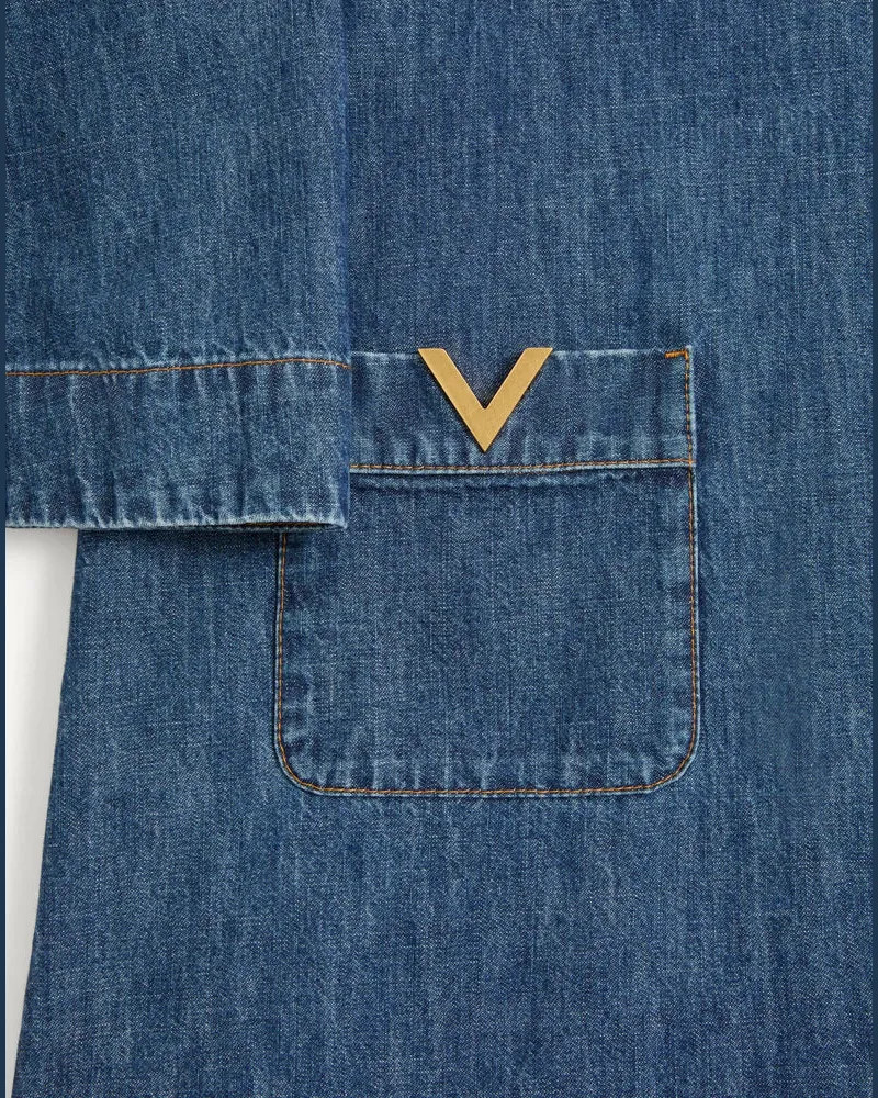 Valentino Garavani Val Dress — Blue Blue