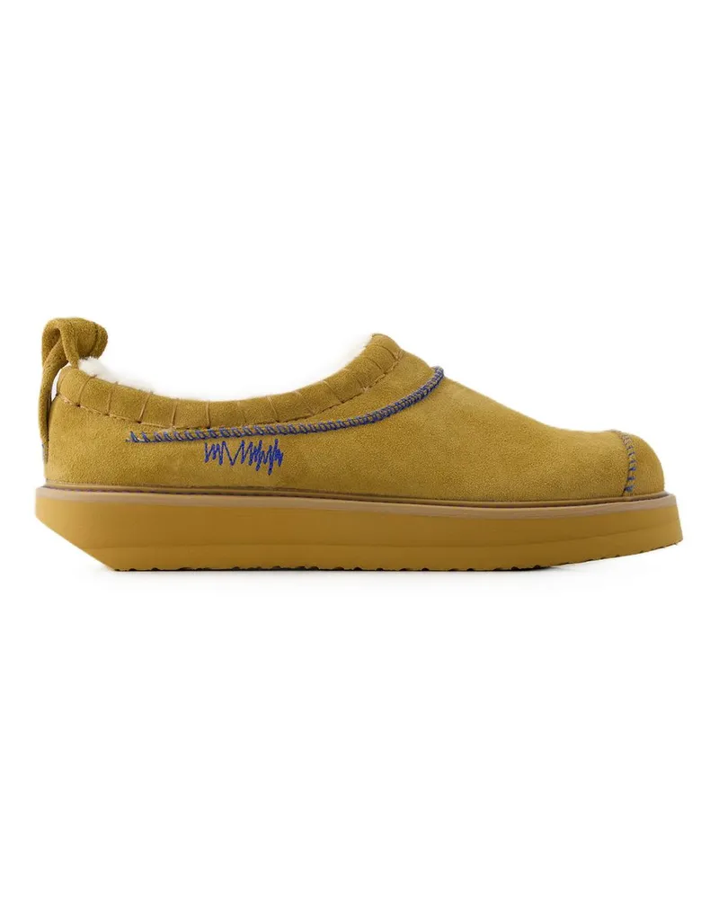 Adererror Men's Leather Slip-On Slipper Brown Brown