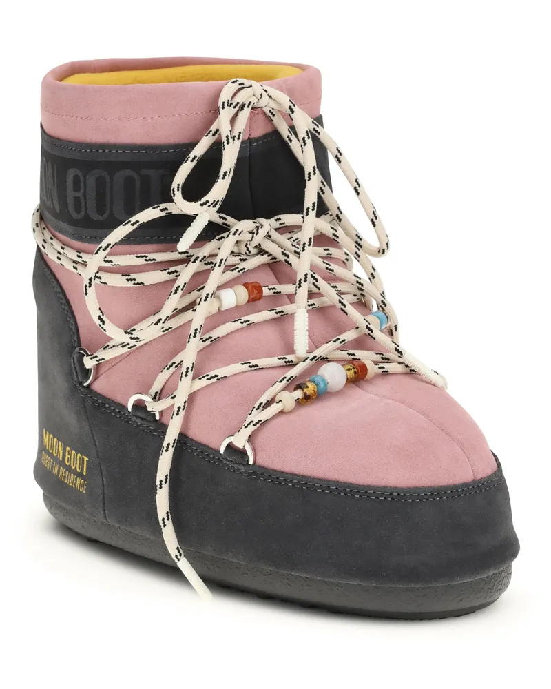 Moon Boot Women's X Guest Residence Icon Low Grey-Rose Grey/rose Gray
