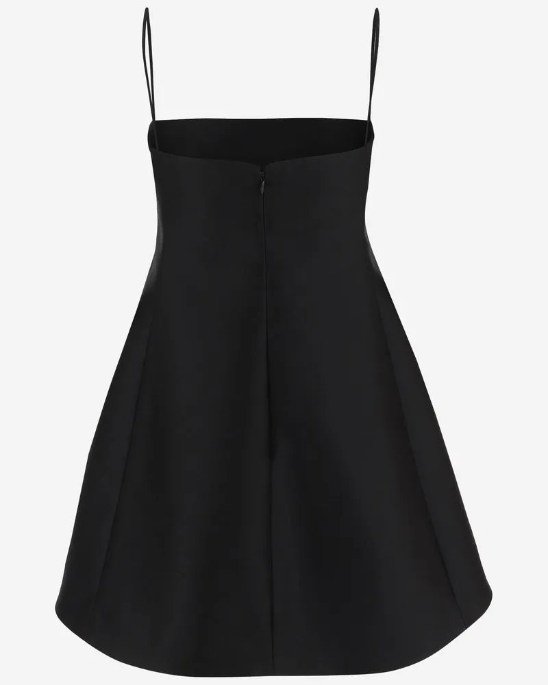 Balenciaga Women's Dress Wool And Silk Black Black