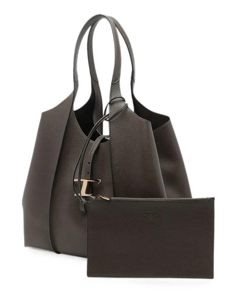 TOD'S T Timeless Tote Bag — Green Green