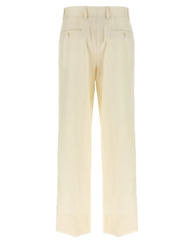 Brioni Palinuro Trousers — Cream Cream