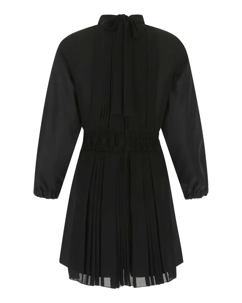 Prada Women's Black Re-Nylon And Crepe Jumpsuit F0002 Exterior: Polyester Tute Tracksuits Black