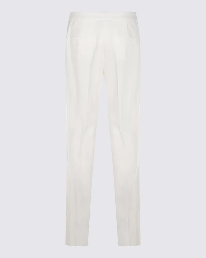 Max Mara Women's Trousers Bianco _ac Pl White