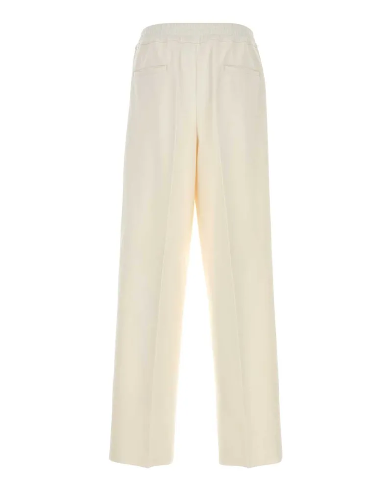 Jil Sander J22ka0341j20018 102 Porcelain Pantaloni Trousers Beige