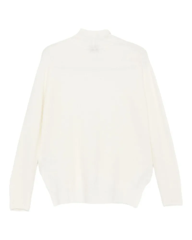 MRZ Cashmere Turtleneck Sweater — White White