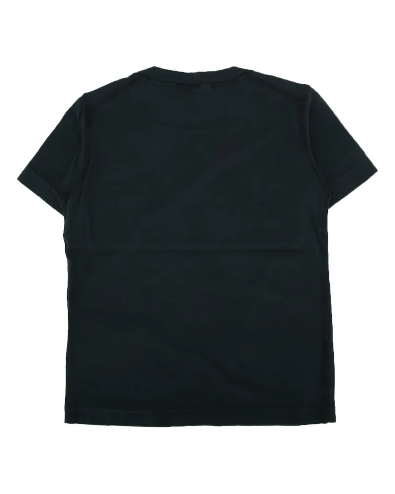 Stone Island Boys' Logo-Embroidered Cotton T-Shirt Navy Navy