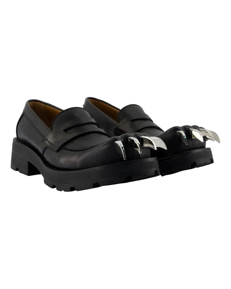 Charles Jeffrey Loverboy Women's Chunky Sole Calfskin Loafer Black Black