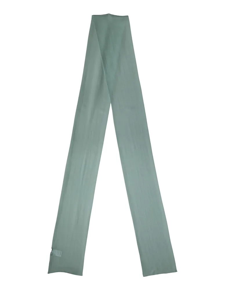 Dolce & Gabbana Women's Teal Silk Sash Wrap Foulard Stole 292cm X 19cm Scarf Teal