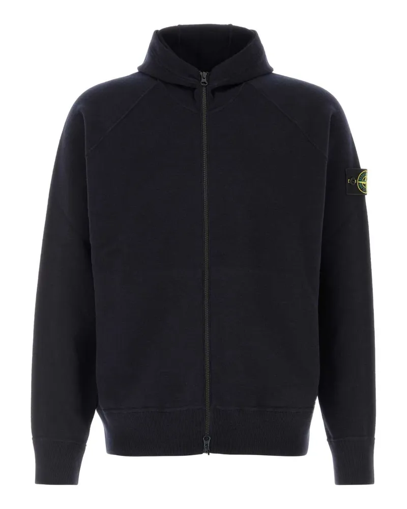 Stone Island Men's Midnight Blue Knit Sweatshirt Felpe Sweater Navy