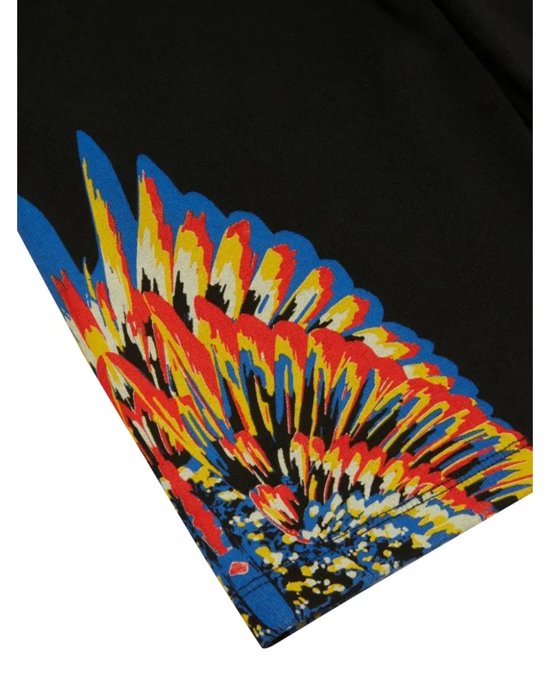 Marcelo Burlon | County of Milan Tempera Wings Jogger Shorts — Black Black