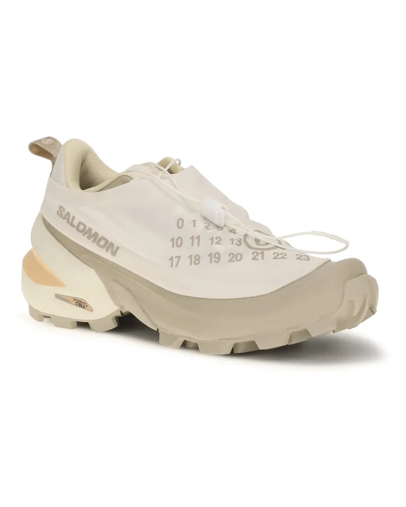 Maison Margiela Women's Mm6 X Salomon Sneakers Vanilla Ice-Eucalyptus-Transparent Yellow Ice/eucalyptus/transparent Beige