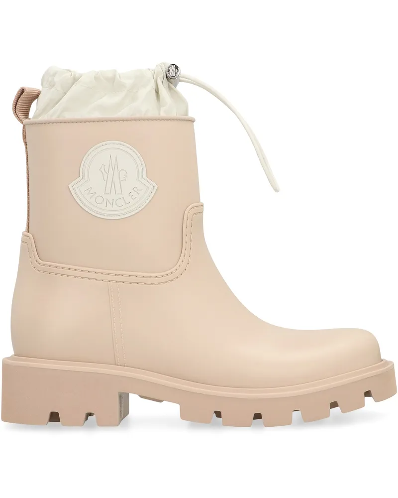 Moncler Women's Kickstream Rain Boots Sand Pvc Beige