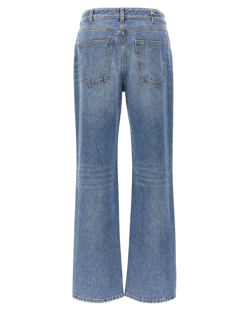 Chloé High-Waist Wide-Leg Jeans — Blue Blue