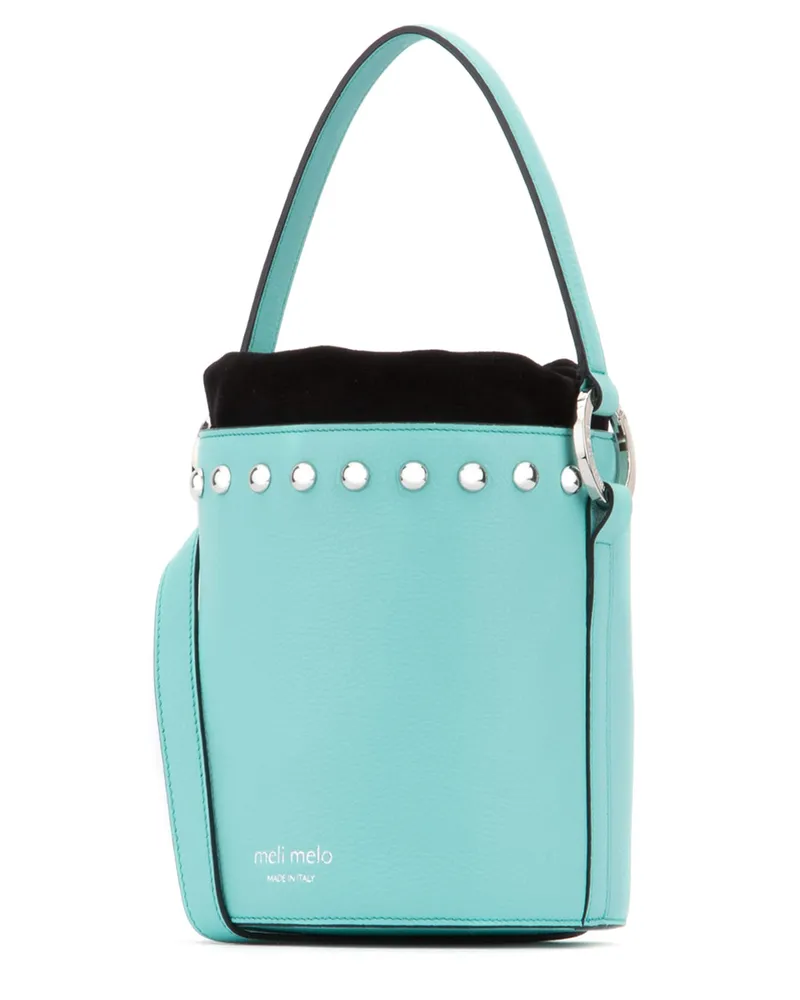 Meli Melo Women's Borsa Turquoise Leather Borse A Mano Bag Turquoise