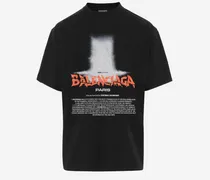 The Door Oversized Cotton T-Shirt — Black