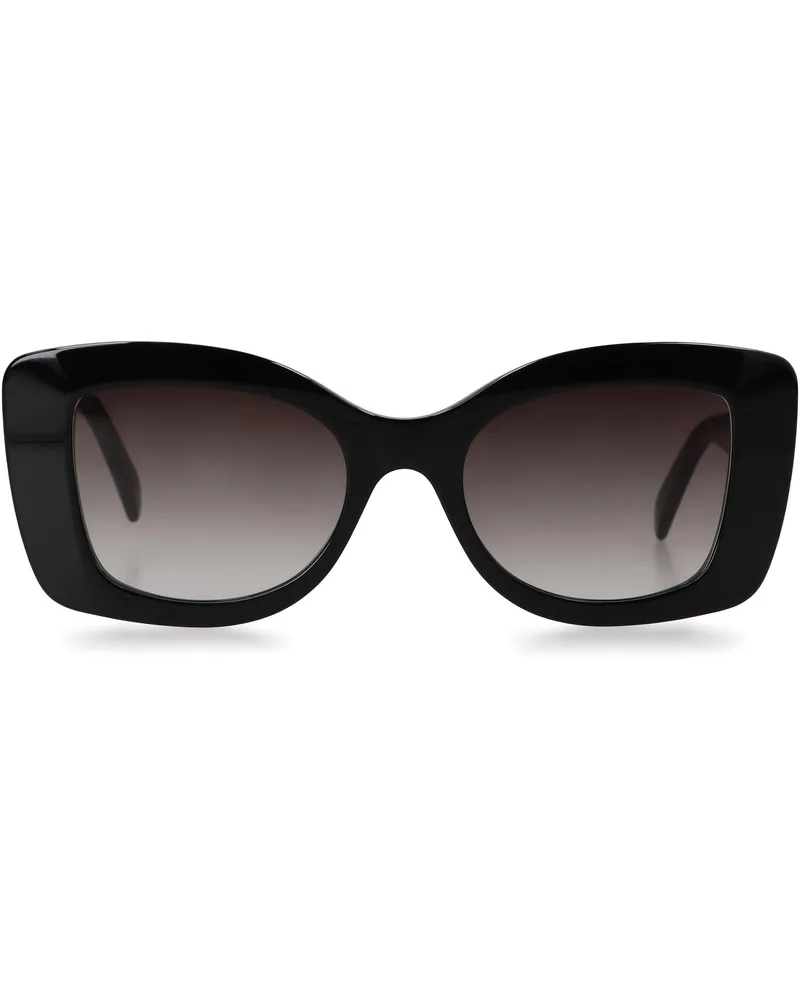 Celine Women's Butterfly Sunglasses Black Acetate Black