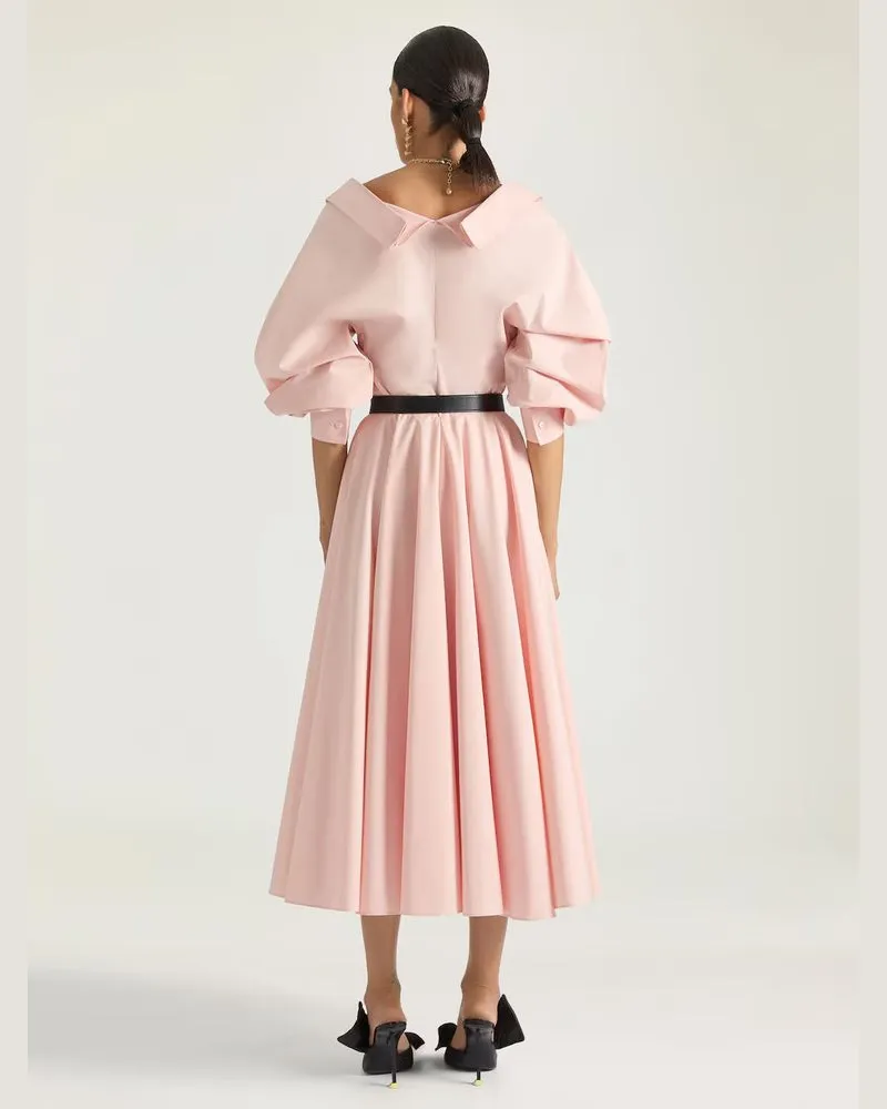 Givenchy Pleated A-Line Skirt — Pink Pink