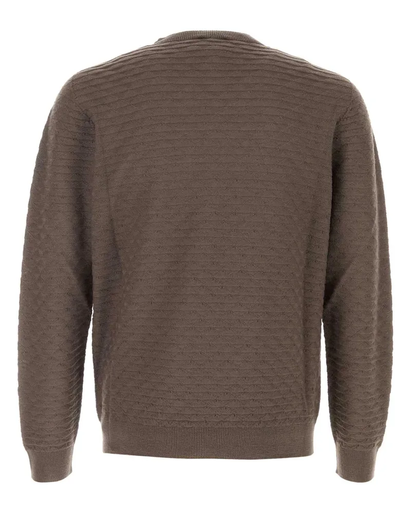 Giorgio Armani Virgin Wool Sweater — Brown Brown