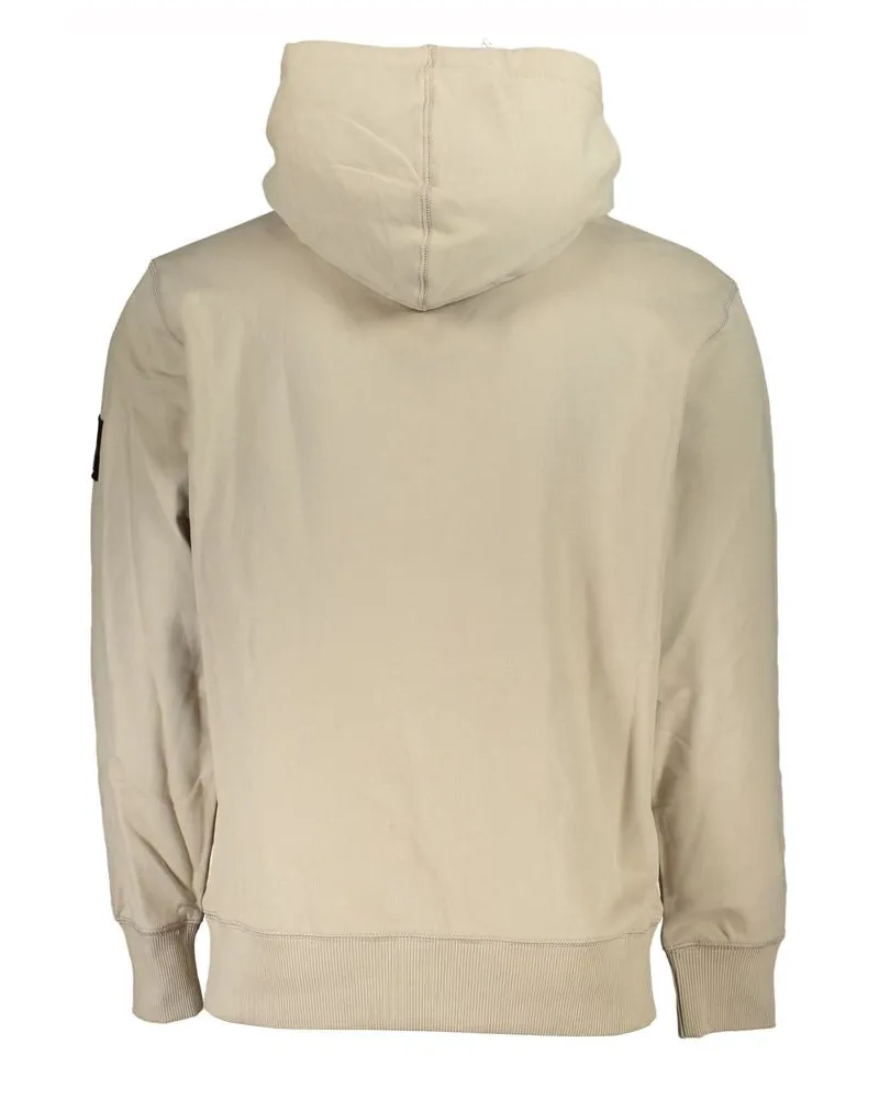 Calvin Klein Cotton Fleece Hoodie — Beige Beige