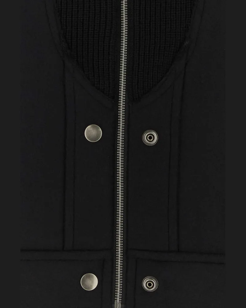Maison Margiela Virgin Wool Quilted Jacket — Black Black