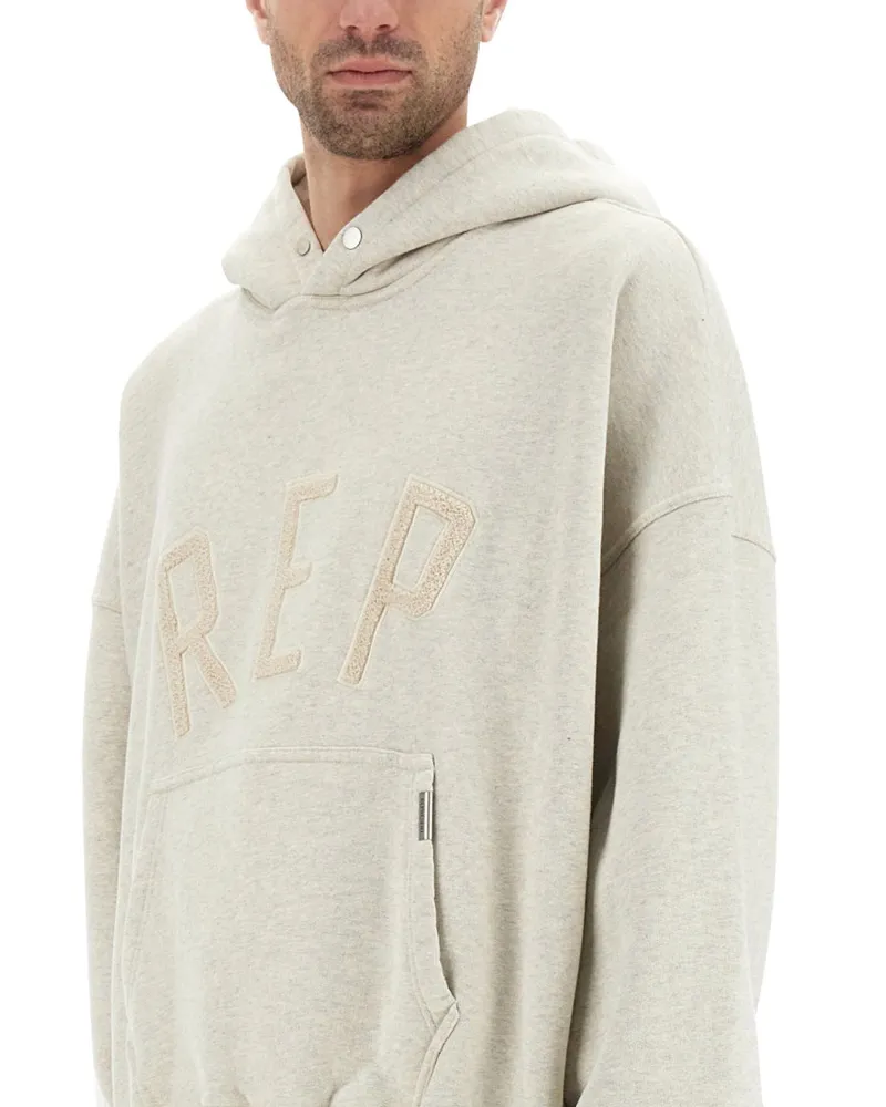 REPRESENT 100% Cotton Hoodie — White White