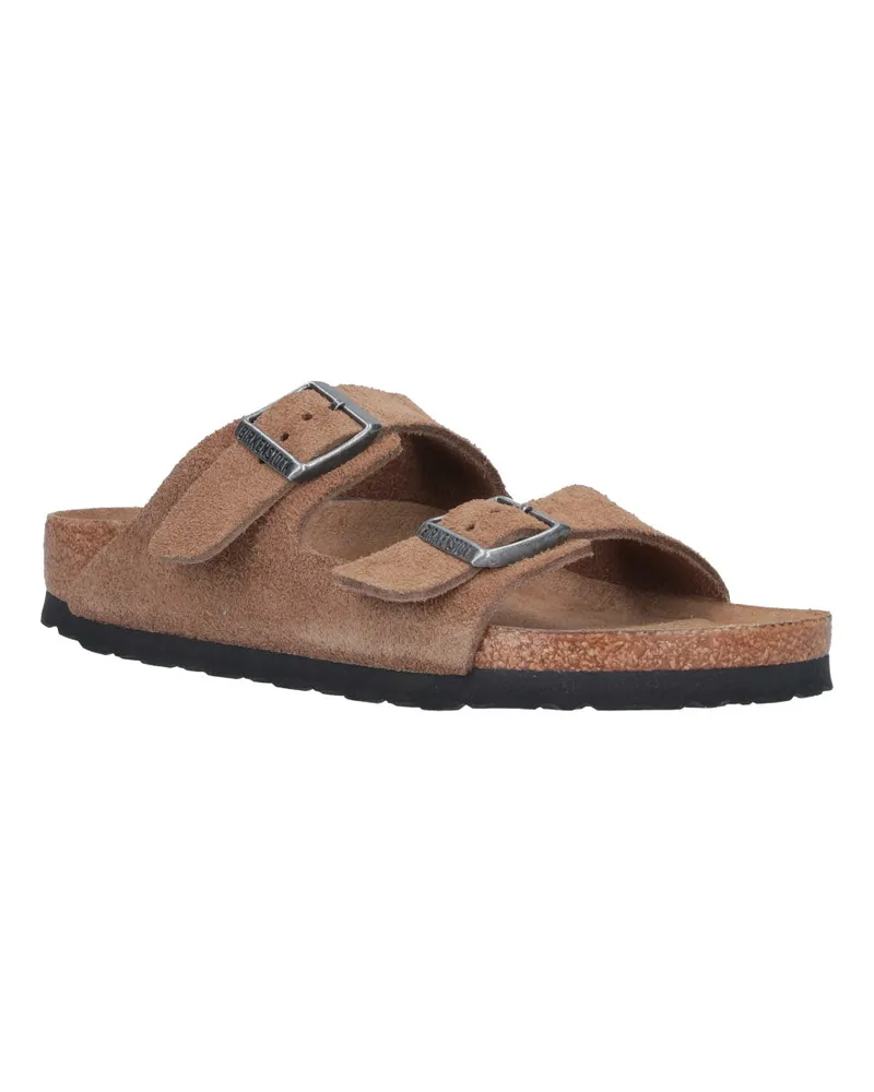 Birkenstock Unisex Sandals Brown Leather Brown