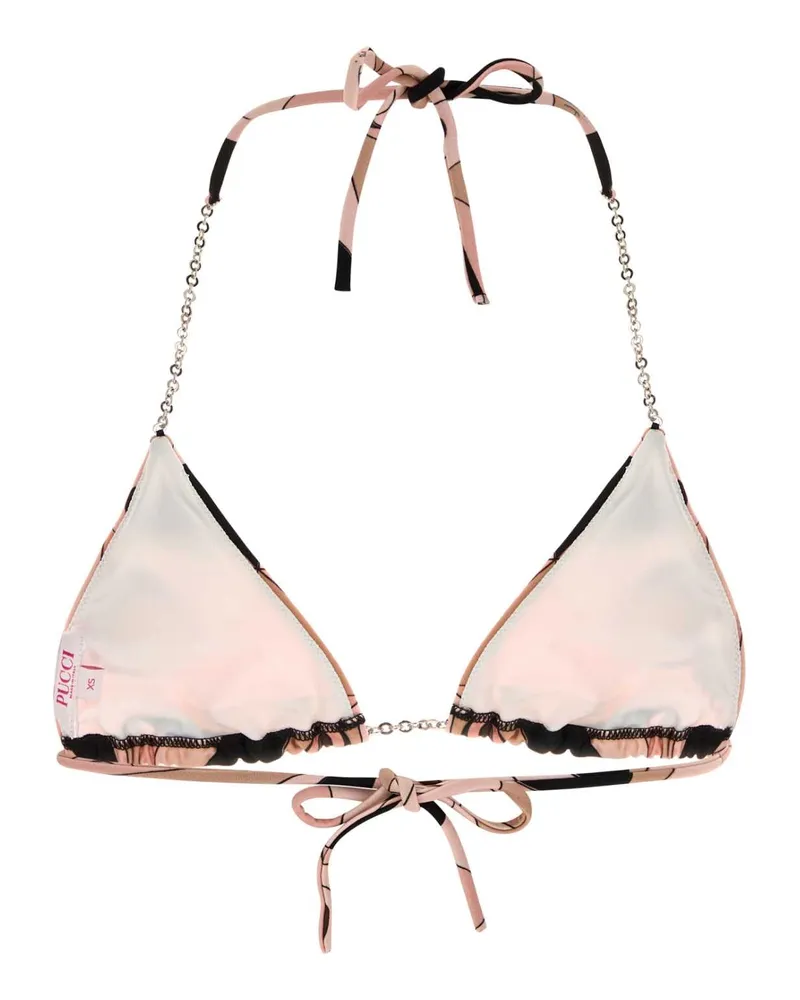 Emilio Pucci Lycra Bikini Top — Beige Beige