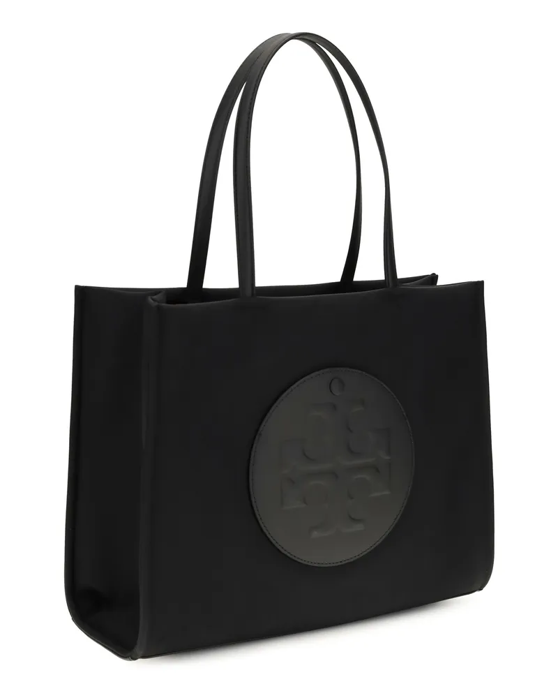 Tory Burch Women's Ella Small Tote Black Polyamide Handbags Hand Bags Black