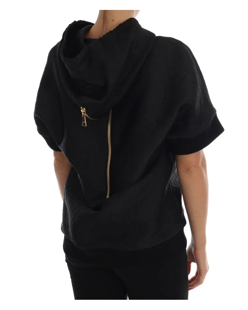 Dolce & Gabbana Crystal-Embroidered Sweatshirt — Black Black
