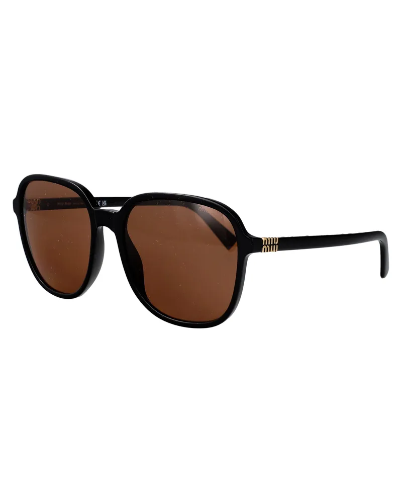 Miu Miu Women's Sunglasses 0mu B01s Black Acetate Black
