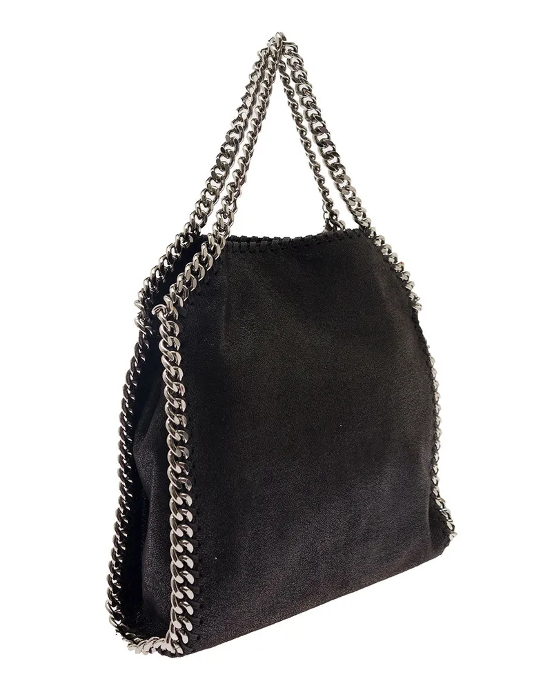 Stella McCartney Women's Tiny Tote Bag With Charm — Black Polyester Shoulder Black
