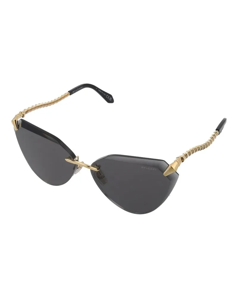 Bulgari BV40024U Rimless Sunglasses — Black Black