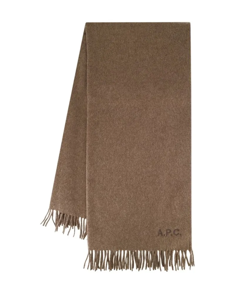 A.P.C. Scarf — Brown Brown