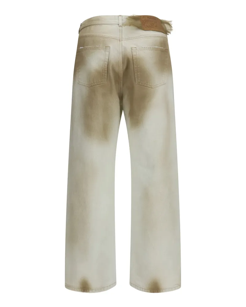 Magliano Men's Distressed Jeans Filthy White Cotton Filthy