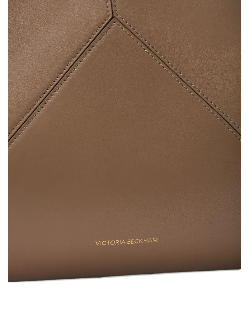 Victoria Beckham Calf Leather Tote Bag — Gray Gray