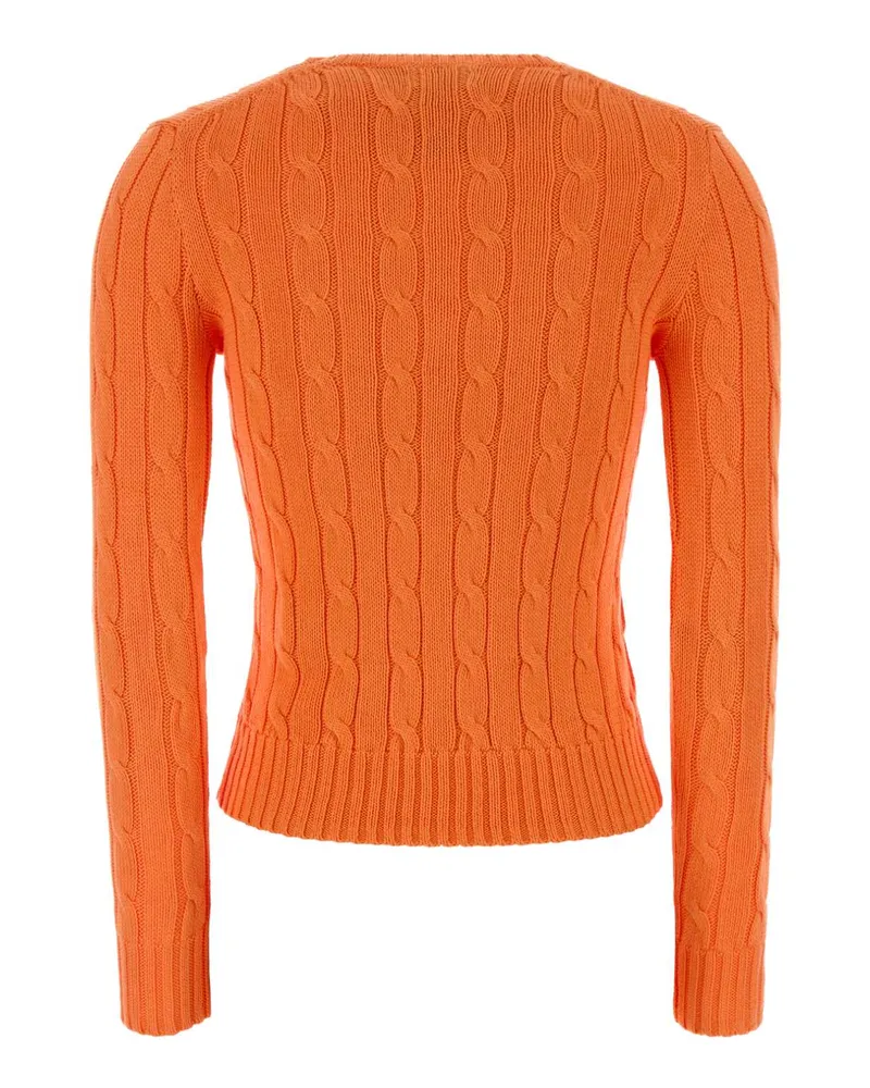 Ralph Lauren Women's Orange Cotton Sweater 014 Exterior: Maglieria Orange