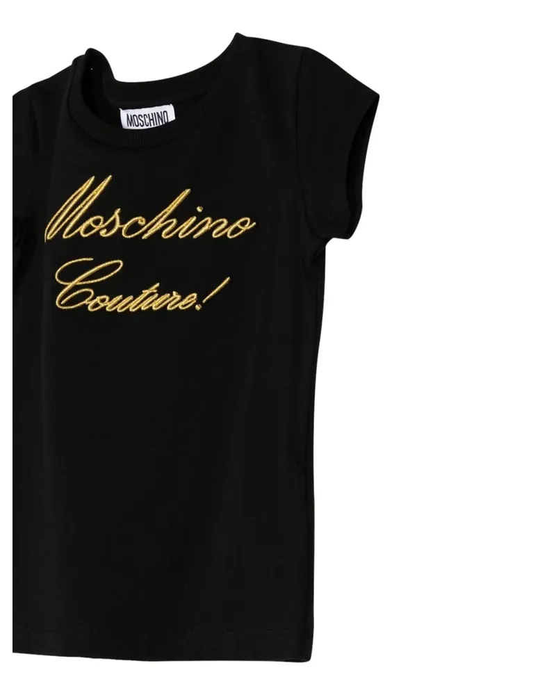 Moschino Logo Cotton T-Shirt — Black Black