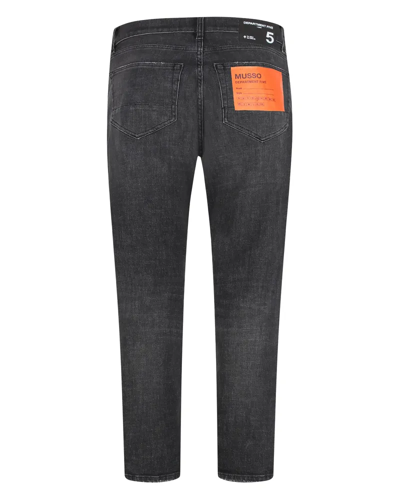 Department 5 Men's Jeans Relaxed Fit Musso Black Cotton Regular & Straight-Leg Black