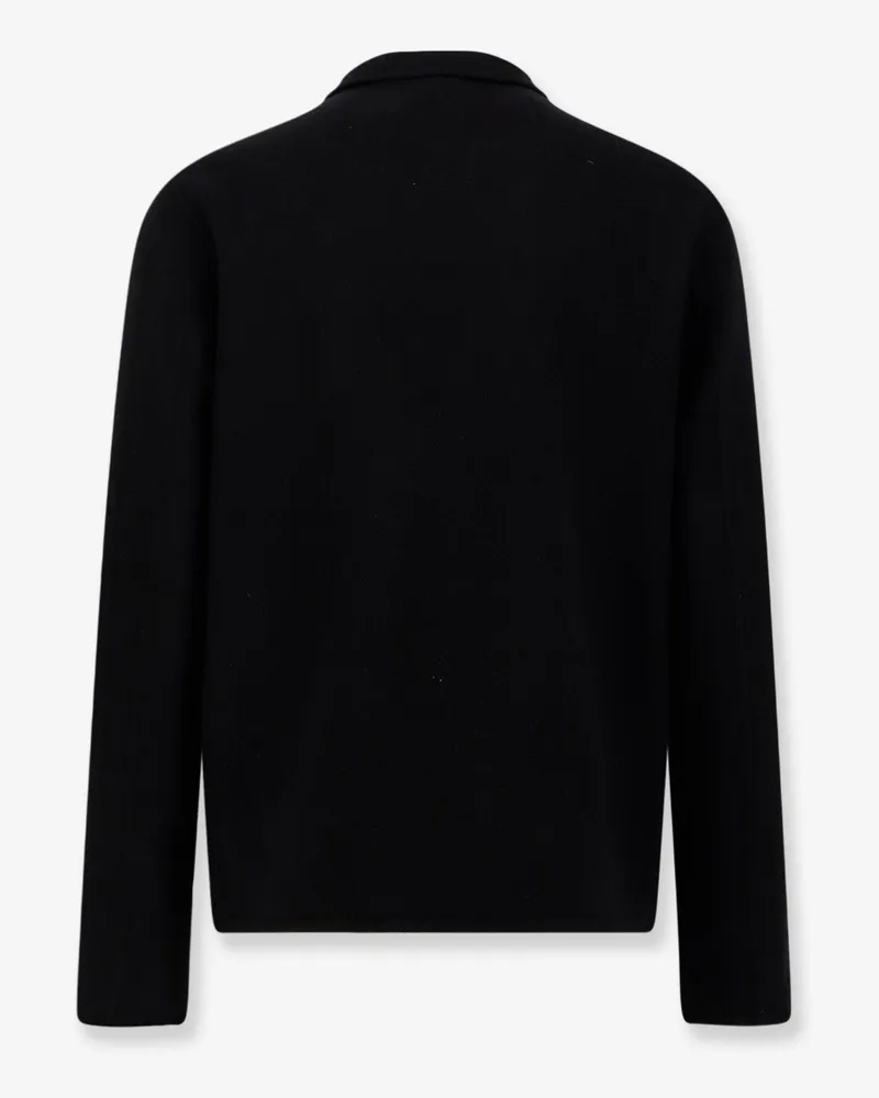 Hevò Men's Wool Coat Verdemare Black Black