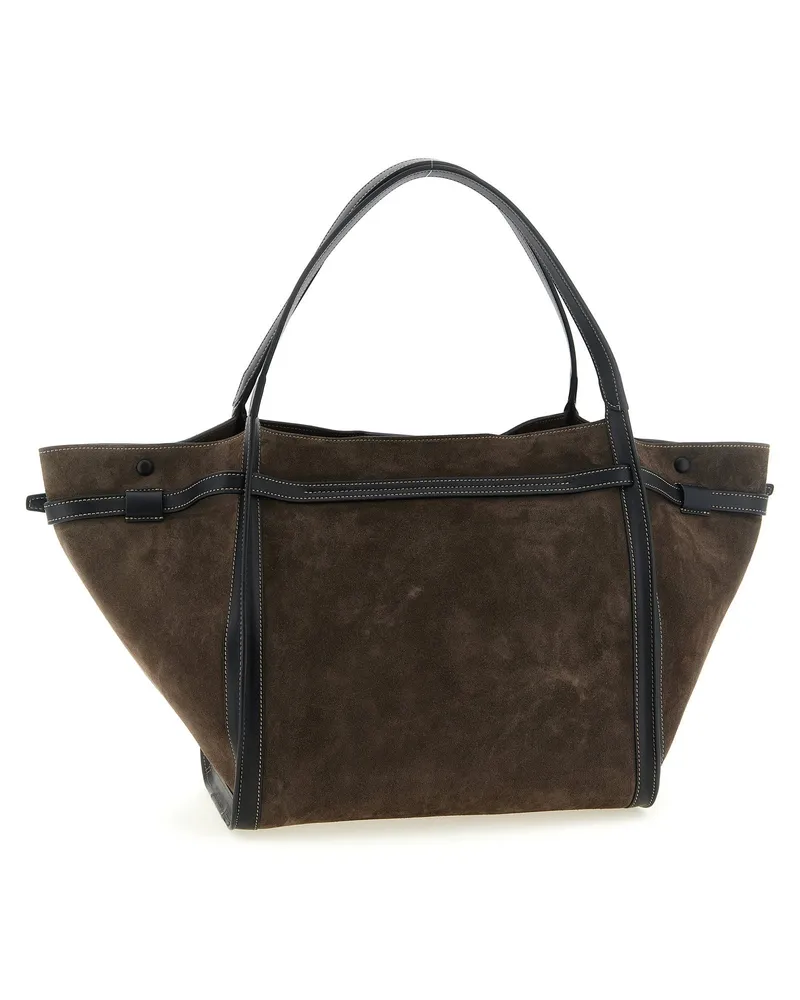 TOD'S Tim Shoulder Bag — Brown Brown